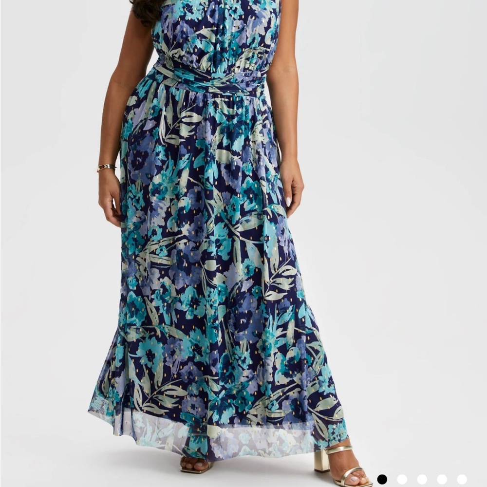 Floral Maxi Dress, plus size, US18